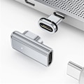 Miniatyrbild 1 av 5: USB-C Magnetisk Adapter 24-stifts Typ C-kontakt 40 Gbps/S PD 100W Snabbladdningskonverterare för 3