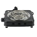 Miniatyrbilde 2 av 5: Premium Elektrisk Enkelt Kokeplate 1000w-5 Effektnivåer Solid Elektrisk Enkelt For Kontor, Og Hjem Eu Plugg