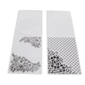 Miniatyrbild 4 av 5: Plastpräglingsmapp Clear Concave Convex Texture DIY Craft Mallar - 2 st för inbjudningar, kuvert, kort