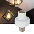 Miniatyrbillede 4 af 5: Smart lampeholder 2.4g Wifi trådløs stemmestyring mobiltelefon fjernbetjening hjemmedeling E27 lampe controller mini bred kompatibel smart lampe adapter