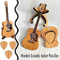 Miniatyrbild 2 av 5: Emboadlie Trä Akustisk Gitarr Plocklåda, Trä Akustisk Gitarr Plocklåda