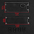 Miniatyrbilde 5 av 5: Transparent akrylbeskytter for Raspberry Pi Pico-kort