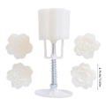 Miniatyrbild 4 av 5: Plastform för månkaka 50g 3d rosflorstämplar kexkakform form DIY fondant bakverktyg för mitten av hösten