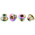 Miniatyrbilde 1 av 4: 4 stk. sykkelkrankbolt i TC4 titanlegering for krank krankringbolter for landevei BMX sykkel enkel dobbel