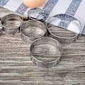 Miniatyrbild 5 av 5: 3 x 5-pack Multifunktionella Runda Kakformar i Rostfritt Stål - Kexformar Kökstillbehör