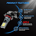 Pikkukuva 4 / 5: 2 kpl H8 H11 Led-polttimo H16 Jp 9005 Hb3 9006 Hb4 Led-lamppu Super Bright Auton sumuvalot Päiväajovalot 12v 6000k Valkoinen