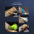 Miniatyrbillede 5 af 5: Fiskesnøre BLF546 Propeller Fly Krog Luya Fluestang Kunstig Agnsnøre Fly Krog