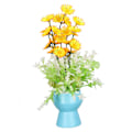 Miniatyrbilde 3 av 5: Kunstig blomstdekorasjon for akvariumsimulering Glødende kunstige planter for stue kontor balkong