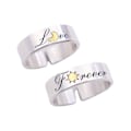 Miniatyrbillede 1 af 5: 2x Til Sol Måne Matchende Ringe Til Par Forlovelse Bryllup Ring Bånd Sæt