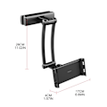 Miniatyrbilde 4 av 5: Teleskopisk holderbrakett klemmeholder for bil Universal 4,5-10,5\" nettbrettmontering