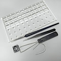 Miniatyrbild 2 av 5: 30 brytare testare öppnare smörj station diy lock avlägsnande plattform keycaps dragare