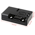 Miniatyrbilde 3 av 5: ABS plast for gjennomsiktig boks, rød, for lukket deksel for Raspberry Pi 2 / 3