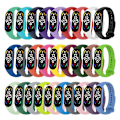 Miniatyrbillede 2 af 5: Armbånd til Xiaomi Mi Band 7 Sport Strap ur Blødt silikone armbånd til xiaomi red