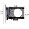 Miniatyrbild 5 av 5: U.2 till Pcie-adapter, X4 Pcie U.2 Nvme Ssd expansionskort Sff-8639 Pcie Riser
