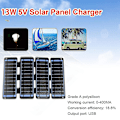Miniatyrbild 2 av 5: 13w 5v Etfe Solpanel Fällbar Väska Utomhus Bärbar Dubbla Usb-utgång Sol Mobiltelefon Mobil Pow