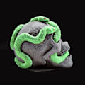 Miniatyrbillede 4 af 5: 3D for Cobra Skull Silikoneform Epoxy Resin Form Fondant Aromaterapi Gips