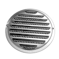 Miniatyrbild 3 av 5: Rostfria luftventiler, jalusi gallerlock ventilationshuv platt kanalventilation luftventil vägg A