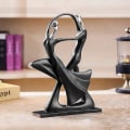 Miniatyrbillede 5 af 5: Resin Dansefigur Par Statuette - Kærlighedspar Figur - Gave Til Bryllupsdag Jul - Hjemme Dekoration Skulptur (danser)