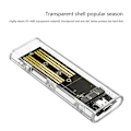 Miniatyrbillede 3 af 5: Letvægts M.2 Pcie Ssd Box - Usb 3.2 Typec Dual-protokol Harddisk Etui