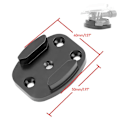 Miniatyrbild 5 av 5: Cnc Aluminium Qr Tripod Mount Med 1/4 Adapter Spänne, Platt Ytbas För Hero 9 8 7 6 5 4 3+/xiaoyi/sjcam