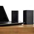 Miniatyrbillede 2 af 5: Træ Computer Pc Højttalere Usb Strømforsynet Lydboks Lydstyrkekontrol Til Pc Telefon