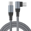 Miniatyrbilde 1 av 2: Usb-c-lader med vinklet kontakt 60 W hurtiglading grå 2 m grå 2 m