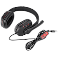Miniatyrbillede 1 af 5: E-sports headset OVLENG Q7 - Kablet gaming headset med PU-læder ørebetræk i rød og sort