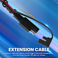 Miniatyrbillede 3 af 5: 6,5 fod 14awg Sae til Sae forlængerkabel, hurtig afbrydelse ledningsnet Dc stik ledning stik til