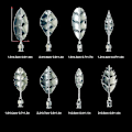 Miniatyrbillede 2 af 4: Rustfrit stål blomster 3d blade gelé-kunst-værktøjer kage nåle budding-dyse gelé værktøjer