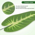 Miniatyrbilde 5 av 5: 68 stykker 8 typer Monstera-blader, kunstige palmeblader med stilk