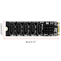 Miniatyrbild 4 av 5: För M.2 B-key Sata till Sata3 Controller-kort 6g Intern Adapter Konverter
