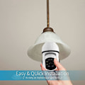 Miniatyrbild 5 av 5: Smart Home Nattseende Automatisk Människo Spårning 4x Digital Zoom E27 Glödlampa Kamera