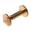 Miniatyrbillede 1 af 4: 10x Arc Massiv Messing Knapskruen Stud Skrue Søm Tilbage Lædernitte Bælte 12mm