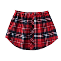 Pikkukuva 1 / 5: Paita pidennys säädettävä kerrostus tekonahkat alempi helma helma joustava vyötärönauha minihame red white 4xl