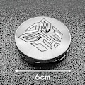 Pikkukuva 4 / 5: 4 kpl 56+60 mm Cool Autobots -logolla varustetut Transformers-merkit, auton vanteen keskihatut, tarrat, vanteen peite, auton tyylivarusteet 56mm silver