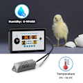 Miniatyrbillede 2 af 5: ZFX-W9002 Smart Termostat Digital Temperatur og Luftfugtighedskontrol Inkubator 360 Automatisk Æg Vendning
