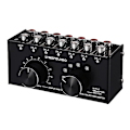 Miniatyrbillede 4 af 5: 6 Input 1 Output Switcher Audiokildevalg Switcher RCA Audio Input Signal Selector Switch med Volumenjustering og Manu