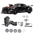 Pikkukuva 1 / 5: 16a04 1/16 Rc Drift -auto, simuloitu 4 pyörän veto LED-valolla Rc -autolelu yli 6 viihdettä varten