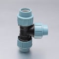 Miniatyrbilde 2 av 5: T-kobling for vannslange med tre hunn-uttak (3 x 25 mm) | Klemmekobling for PE-rør (25)