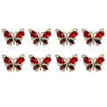 Miniatyrbilde 1 av 5: 8x 3D sommerfugl-negle charms flash krystall negle charms DIY manikyr neglekunst smykker neglekunst dekorasjoner for kvinner jenter 2274