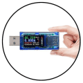 Miniatyrbild 3 av 5: USB-testare, AT34 USB 3.0 Färg LCD Voltmeter Amperemeter Strömmeter Multimeter USB Laddare Testare