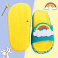 Miniatyrbild 4 av 5: Pojkar Flickor Enhörning Slide Sandaler Söta Halkfria Cartoon Barn Tofflor Barn Strand Pool Vattenskor För Småbarn green dinosaur 8.5-9 toddler