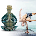 Miniatyrbilde 3 av 4: Stille meditasjons skilpadde statue harpiks materiale soverom hage stue unik personlighet blå hjem dekor