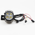 Miniatyrbilde 3 av 5: Elektrisk Scooter Frontlykter 10 Tommer M4led To I En Modifisert Ekstern Ultra Lyssterke Frontlykter Gaffel