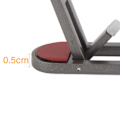 Miniatyrbild 4 av 5: Bärbar hopfällbar grå aluminiumlegering justerbar laptopstativ för skrivbord med värmeavledning