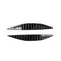 Miniatyrbilde 1 av 2: 1 par bakre stang honeycomb reflektor deksel trim styling for Golf 7 Mk7 2014-2018 bakre tåkelys stripe