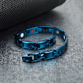 Miniatyrbild 4 av 5: Vinterly Blå Magnetiskt Armband Män Rostfritt Stål Hälsa Energi Germanium Armband Unisex Hologram Armband För Kvinnor Män ws tool box