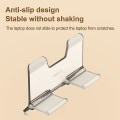 Miniatyrbillede 3 af 5: ??Vertikal bærbar computer stand transparent skrivebord tyngdekraft holder notebook support??