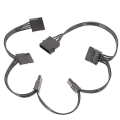 Miniatyrbilde 1 av 5: 4-pin Y-splitter IDE-forlengelsesadapter IDE 1 til 5 hunnkonverteringslinje