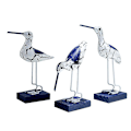 Miniatyrbillede 1 af 5: Nautiske Kystfugle Figur Ornament Romantisk (3 stk)